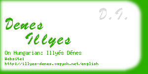 denes illyes business card